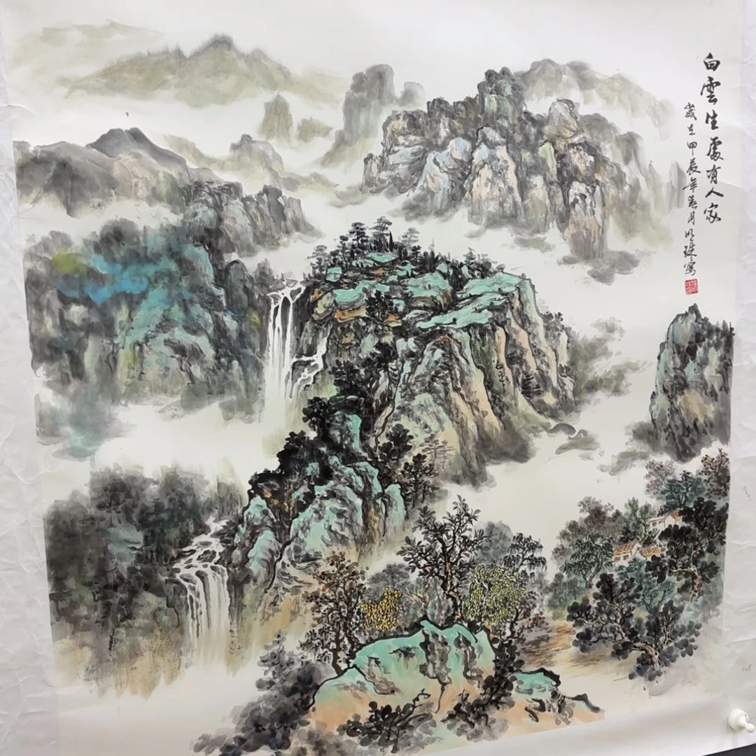 国画华*许明珠 斗方山水