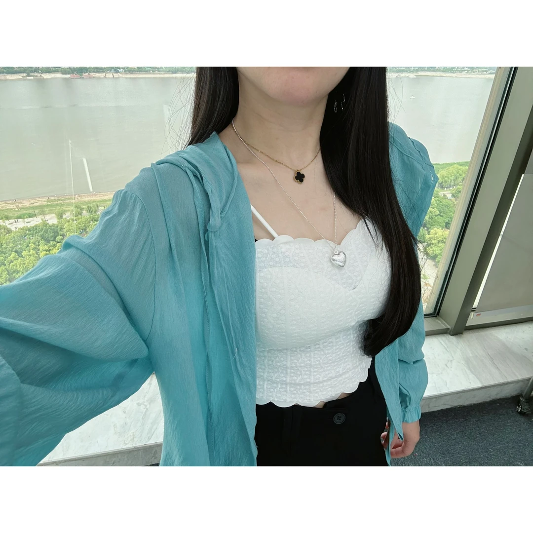 防晒运动休闲百搭夏季薄款连帽宽松8825韩版外套