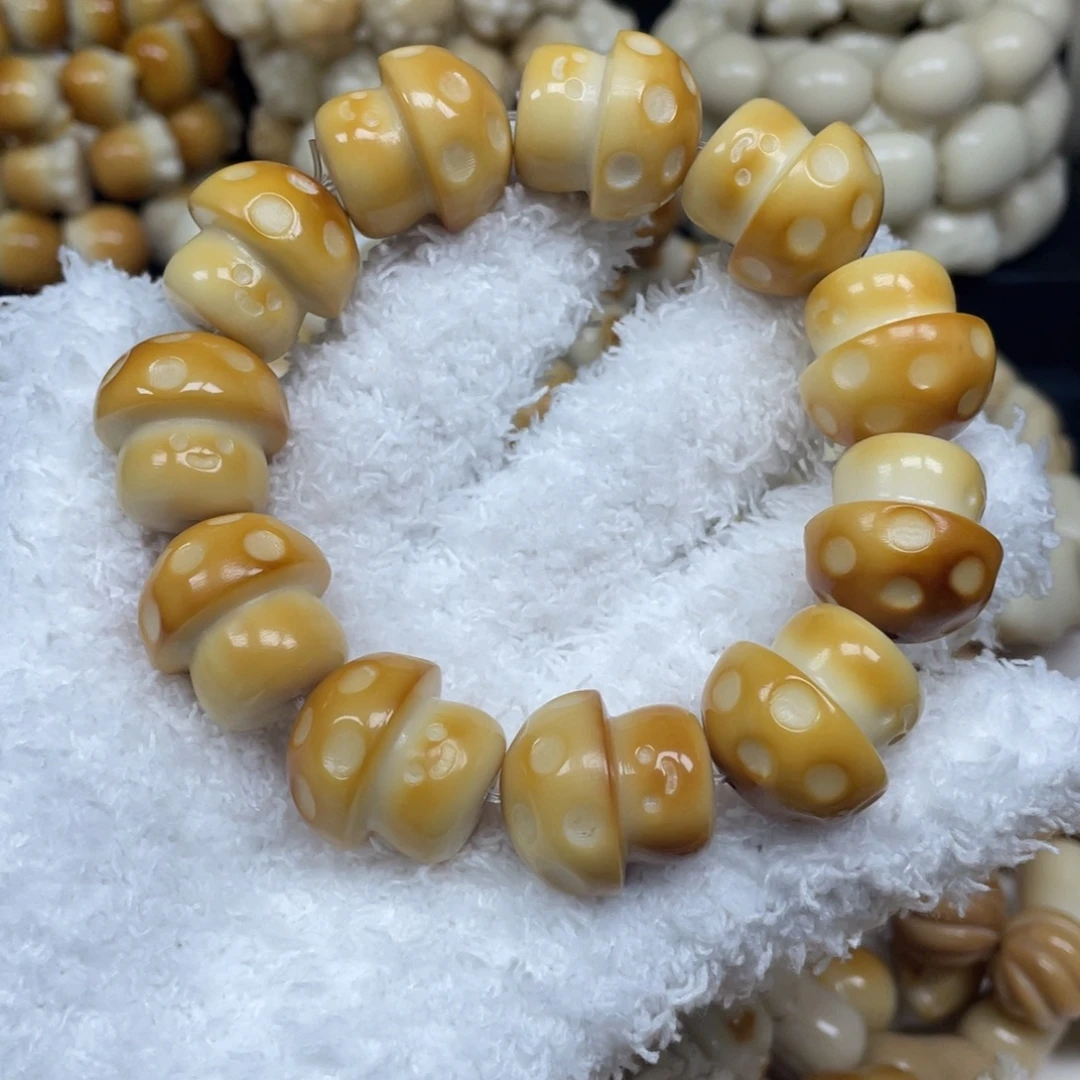 菩提根/象牙果手串12.20.3微瑕蘑菇