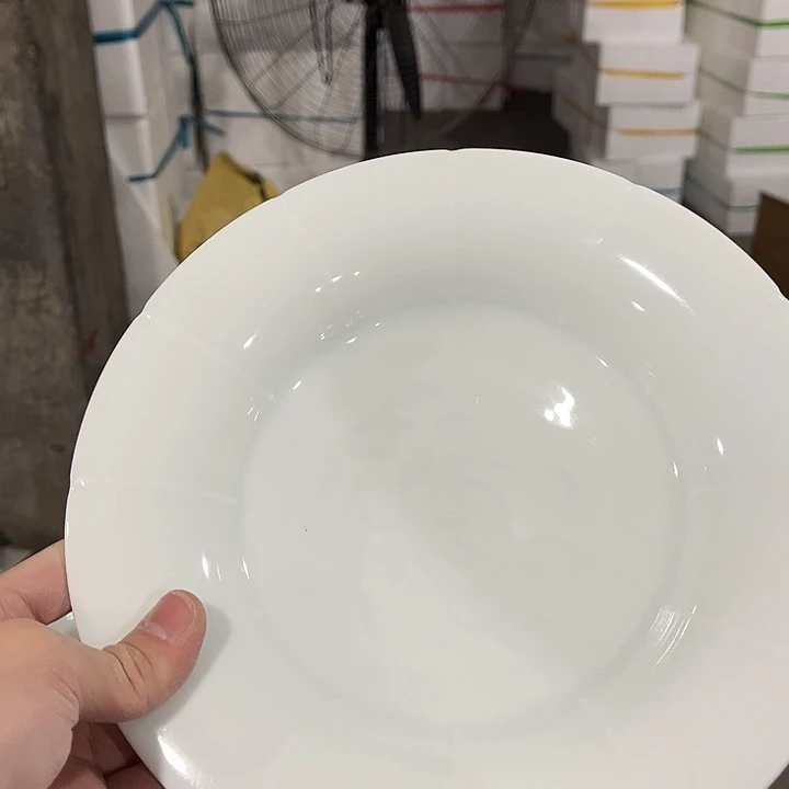 瓷片青瓷9英寸葵花盘四个包邮微瑕