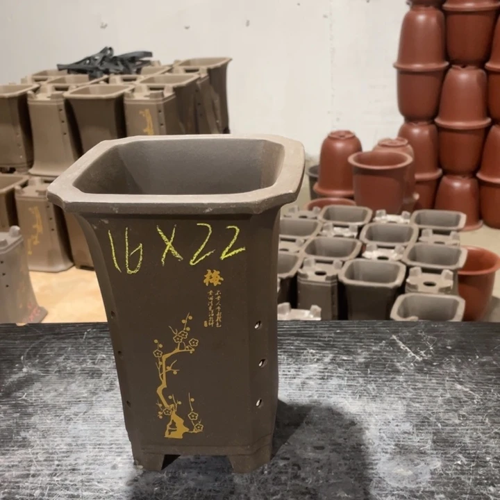 紫砂花盆紫砂花盆破损补发