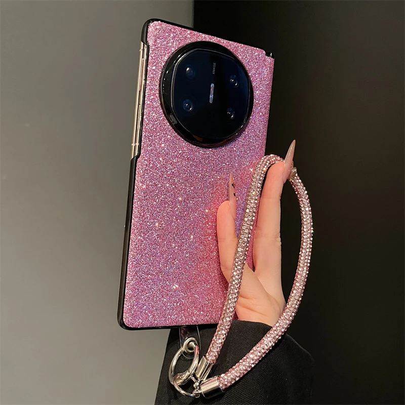 粉色满天星适用华为mateX6典藏版折叠屏手机壳mateX5磁吸中轴X3女