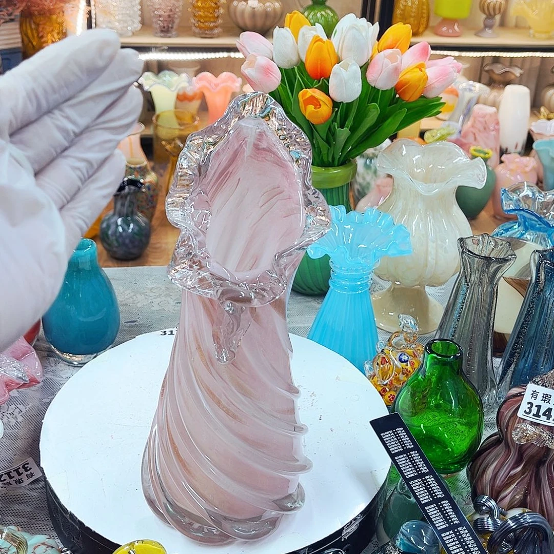 明***琉璃花瓶家悦琉璃工艺品不完美