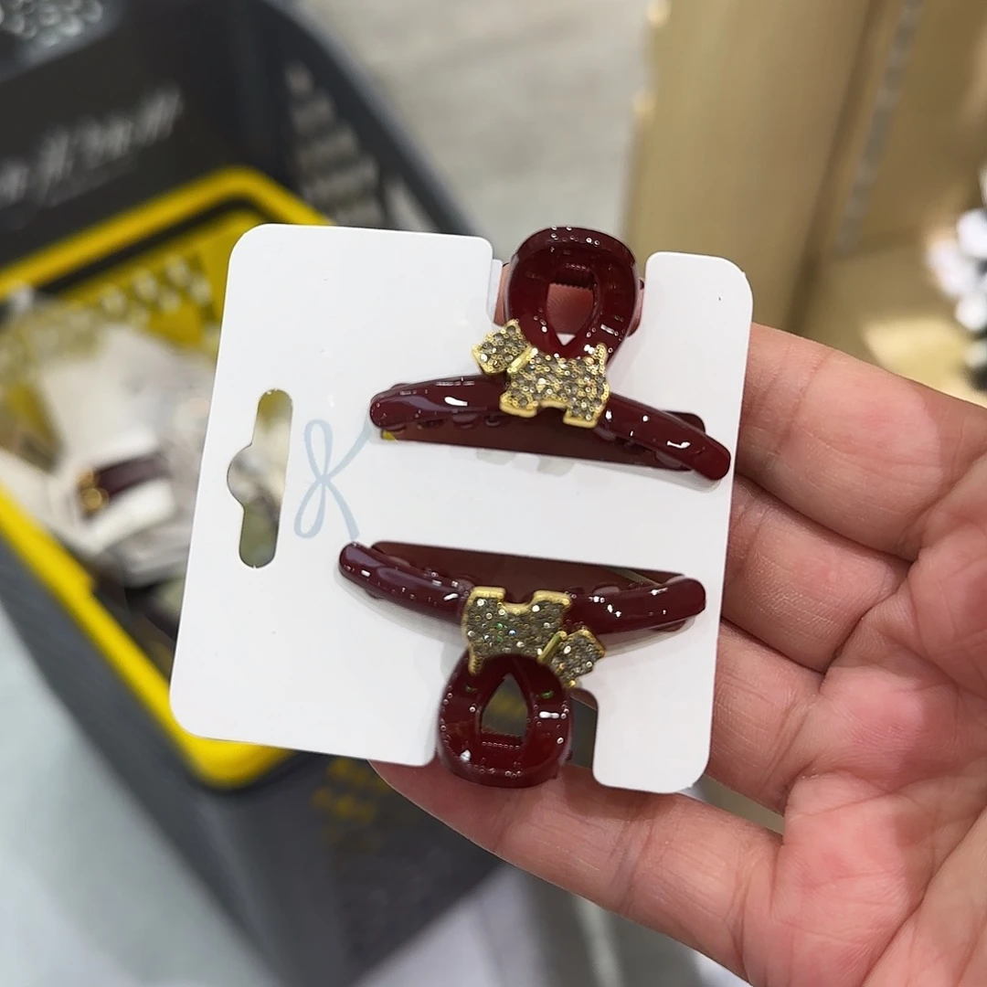 非金属金色小马刘海夹