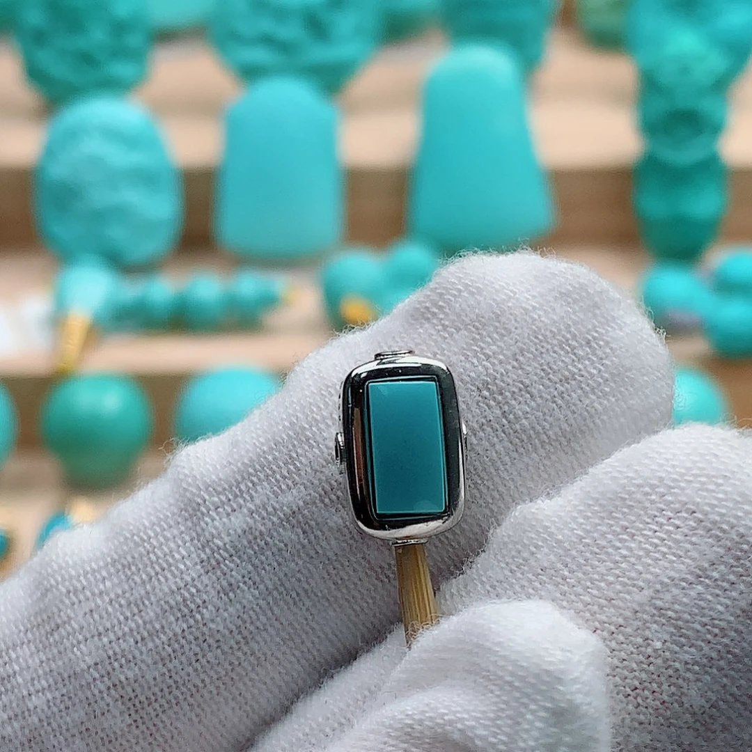 绿松石银S925镶嵌配饰