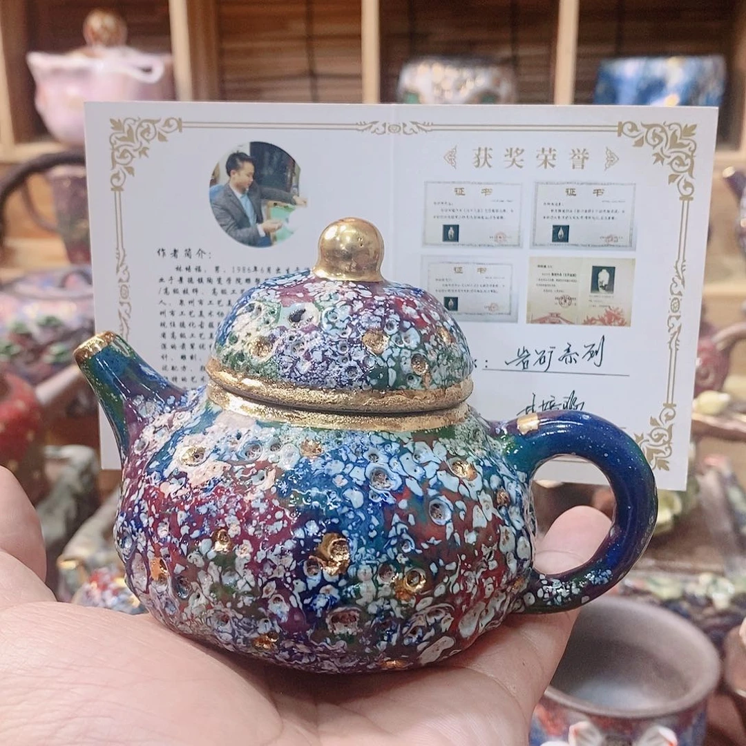 粗陶志野柴烧茶器