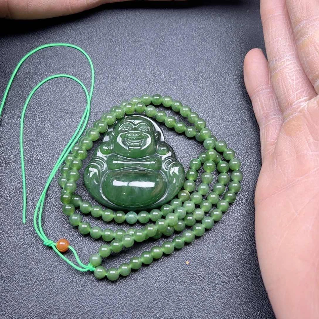 和田玉颈饰未镶嵌多样性拍一发一碧玉大佛