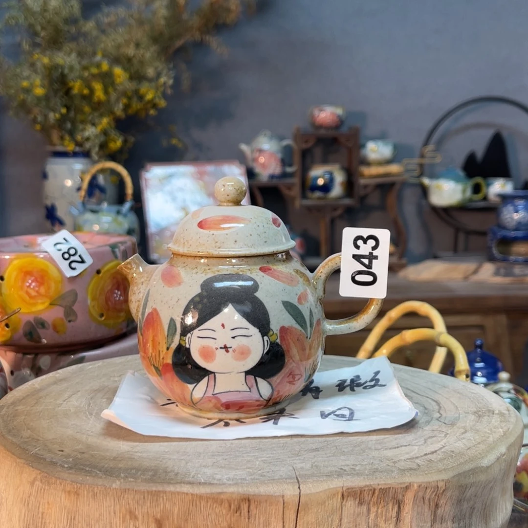 杯素浅陶瓷手工手绘