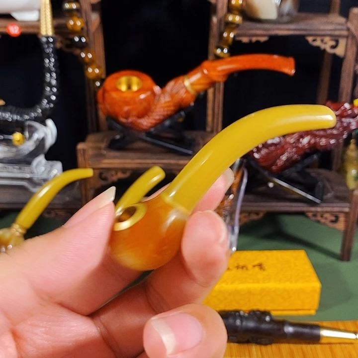 高端定制金丝楠烟嘴