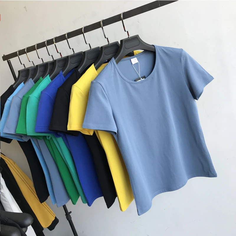 韩版弹力上衣T恤白短袖t恤T恤夏季修身大码半袖休闲百搭男士