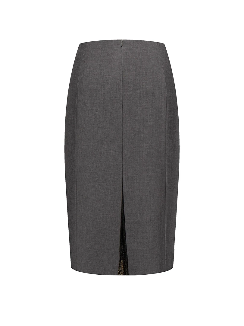 法式显瘦蕾丝新款气质规则百搭夏季黑色夏季职业装女款半身裙包臀