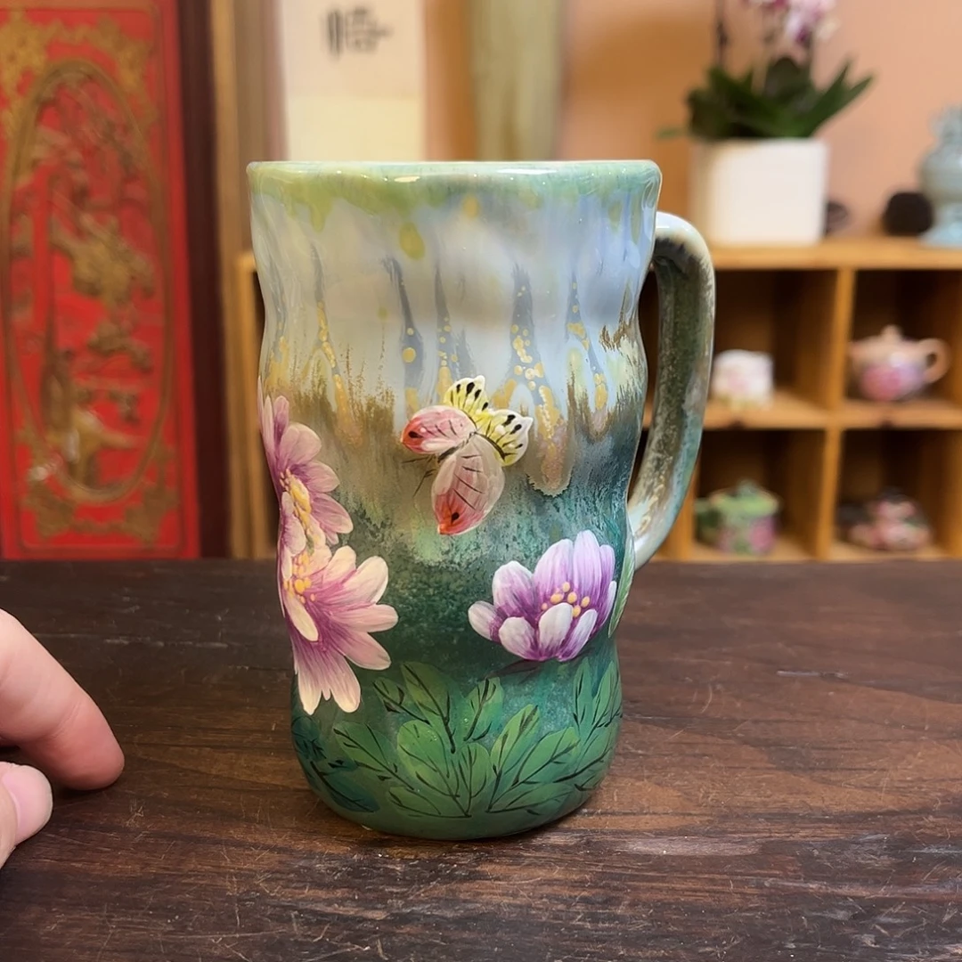 柴烧手工手绘陶瓷