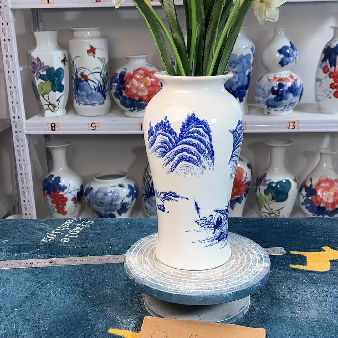 摆件景德镇陶瓷山高25