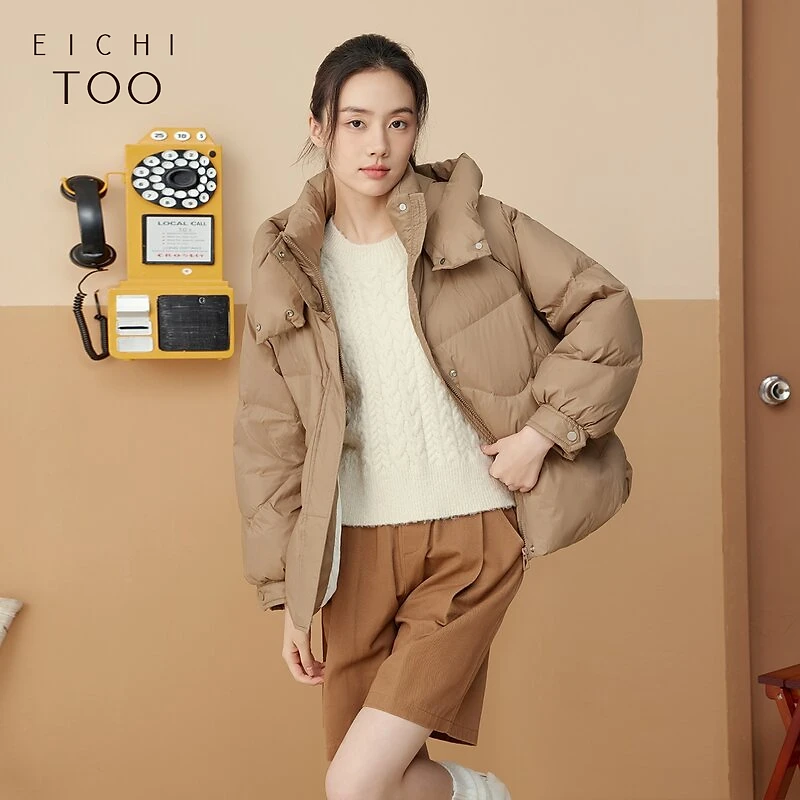 A爱居兔冬季保暖舒适无束缚感羽绒服外套EWRAJ4N018A