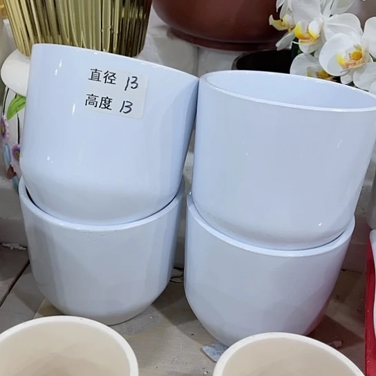 多肉绿植陶瓷花盆9.9包邮，有孔