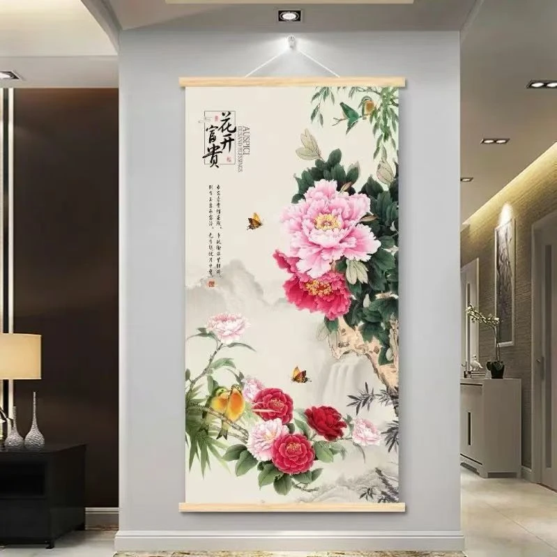 中式国画水墨风花鸟字画挂画多种款式可选适用室内等多种场景