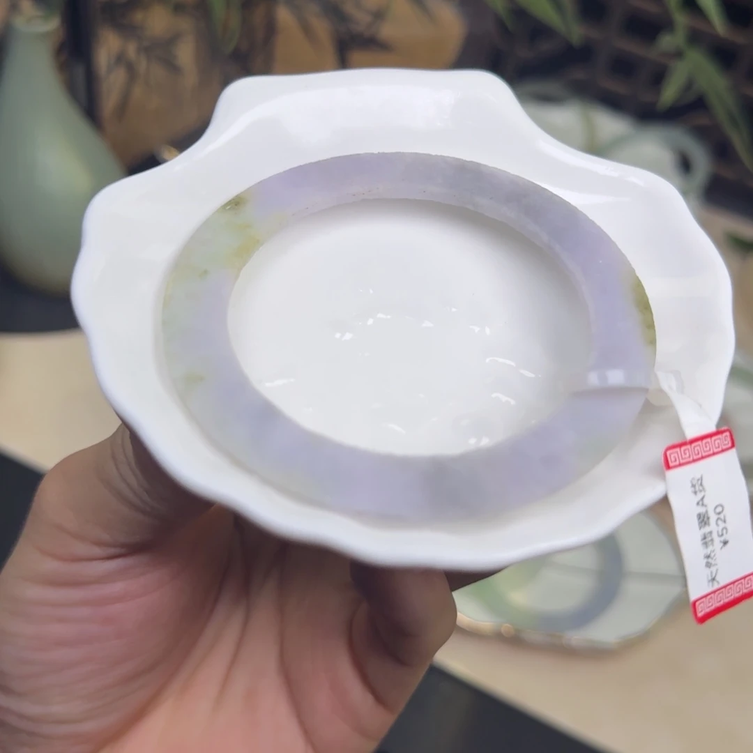 定制翡翠未镶嵌54-60紫罗兰洒金