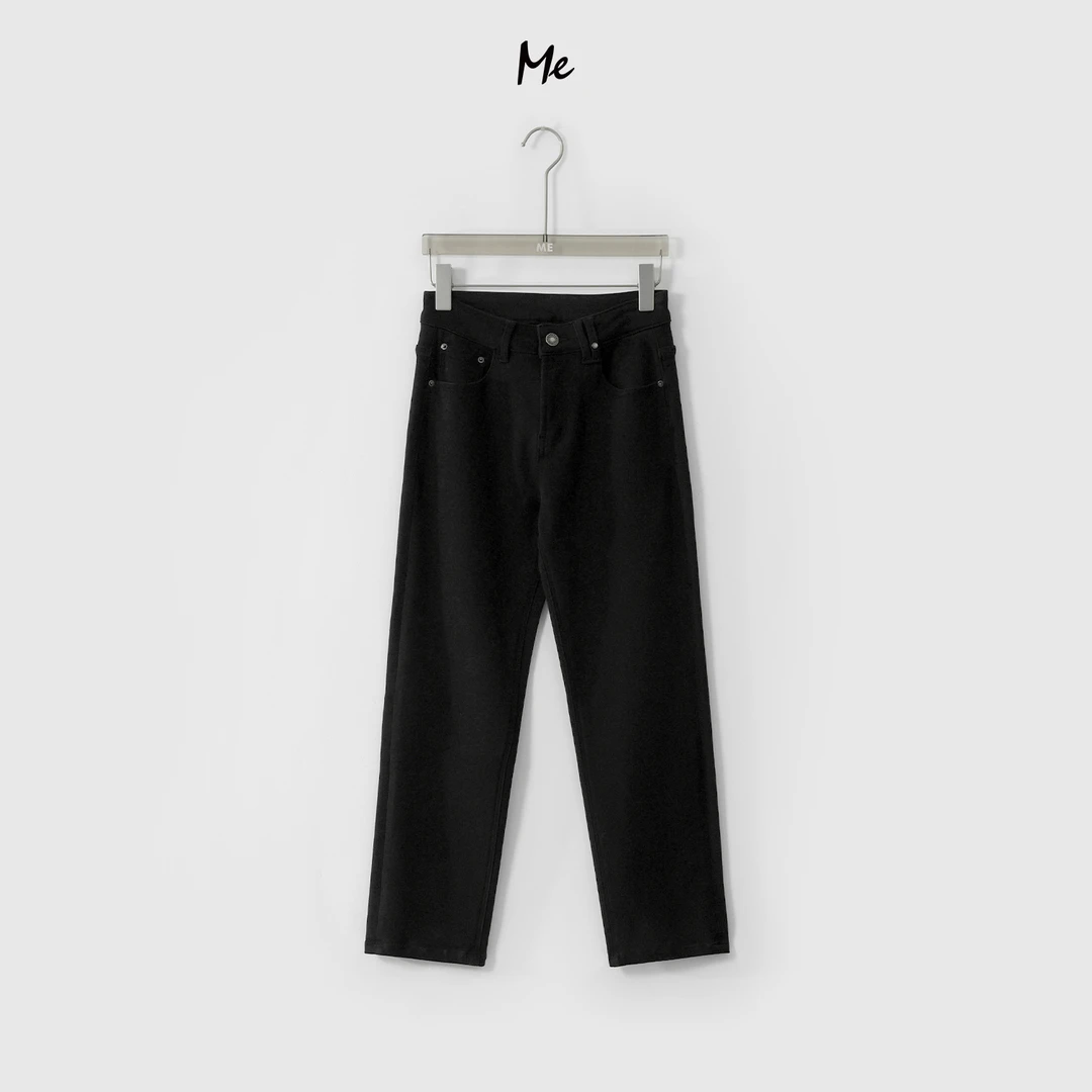 ME【黑牛加绒九分裤】秋冬时尚新款百搭显瘦牛仔裤 MEQC2249
