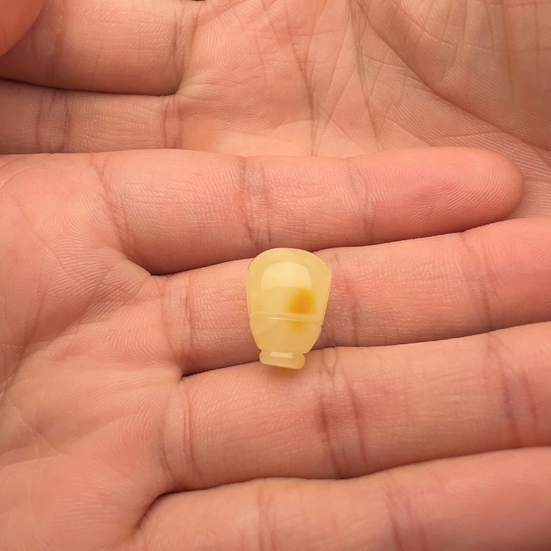 蜜蜡未镶嵌颈饰三通提溜
