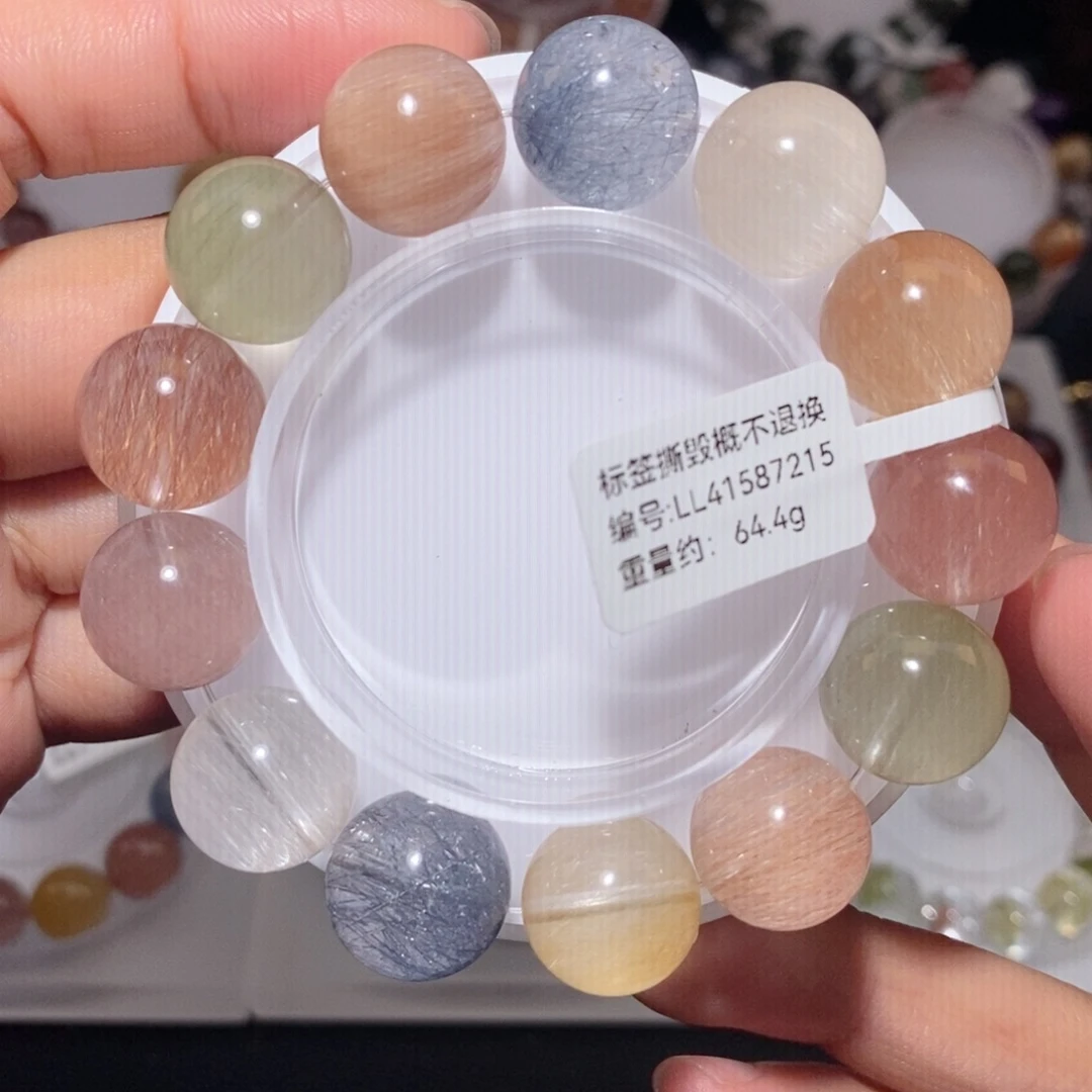 未镶嵌水晶手链彩兔毛手链15
