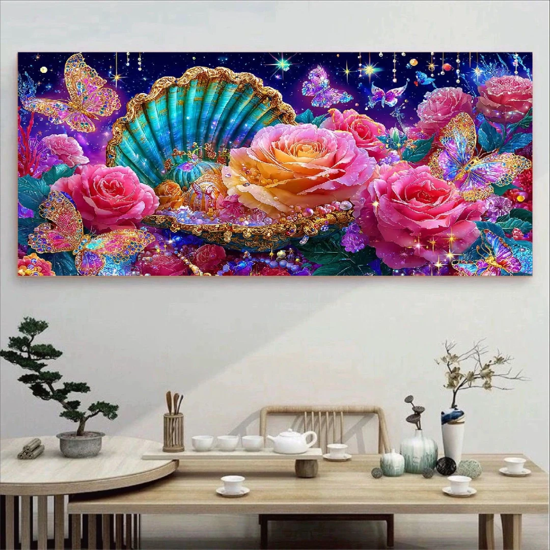 定制十字绣原创版权珠光宝气小格78*50没绣的f2290