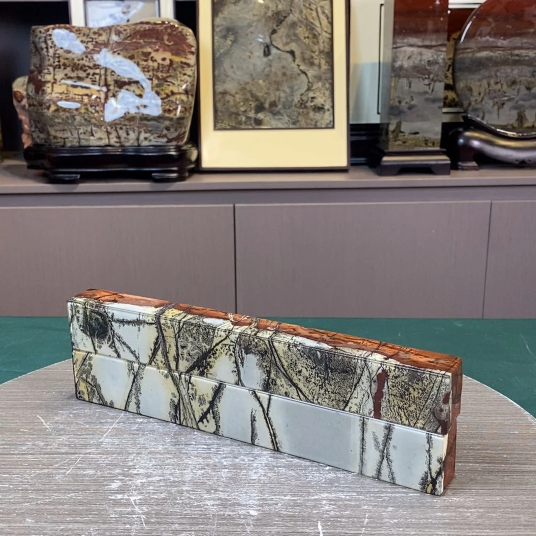 石材广西国画石草花石