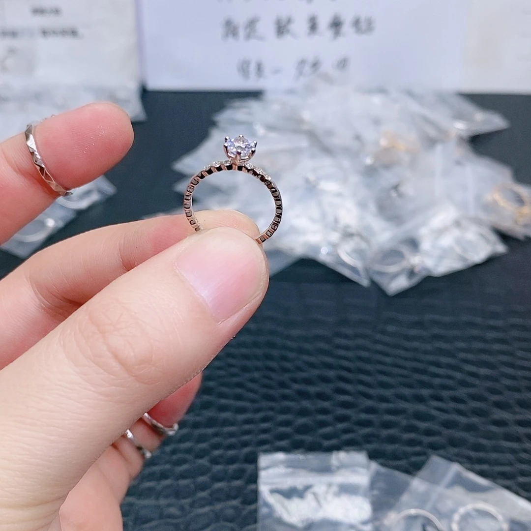 合成碳硅石925银蜂巢50分10码