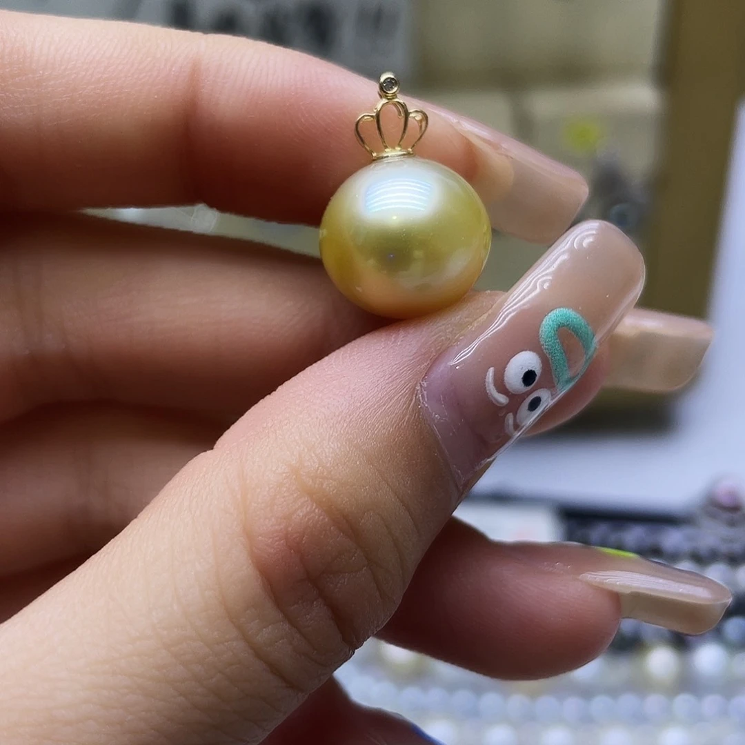 海水珍珠18K金镶嵌颈饰