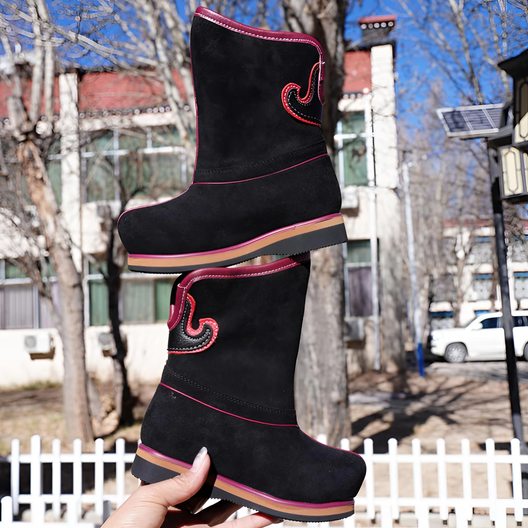 民族童装、男宝宝藏靴民族风传统款式可爱美丽时尚平底藏靴百搭