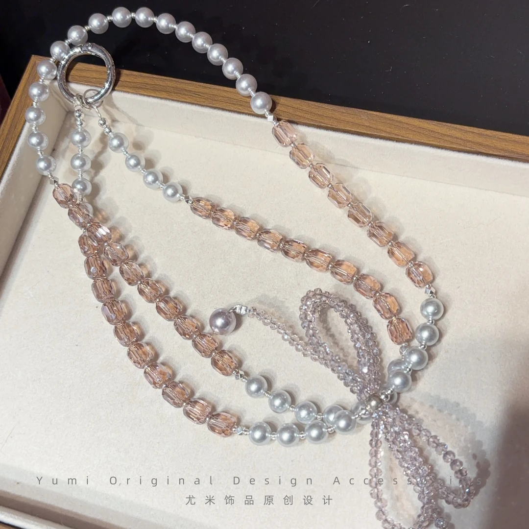 【设计师手作】尤米原创高端女款通勤百搭防丢手机挂件链绳L3144