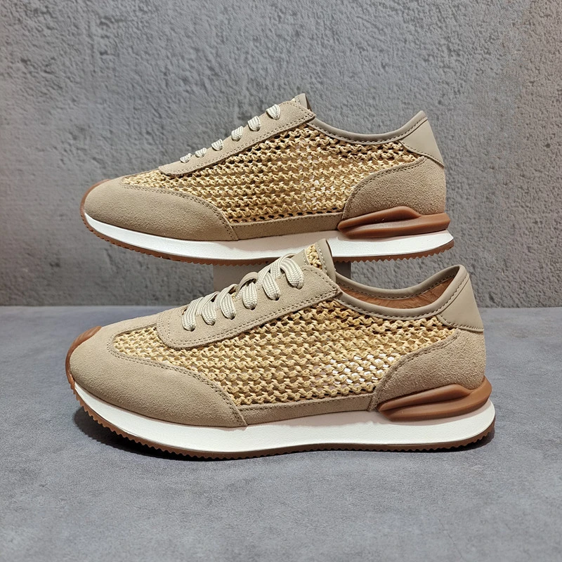 男士运动鞋夏季新款网面镂空透气鞋子男款时尚百搭休闲跑步鞋男鞋