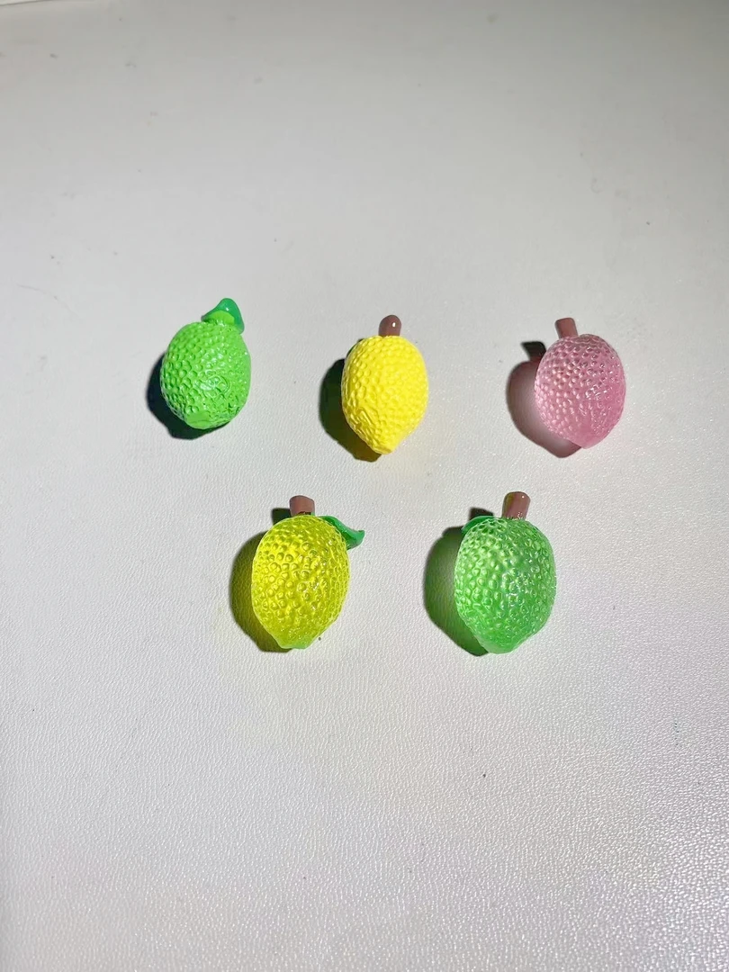 Lantt「兰太太」定制带叶子整颗柠檬树脂食玩diy配件摆件挂件