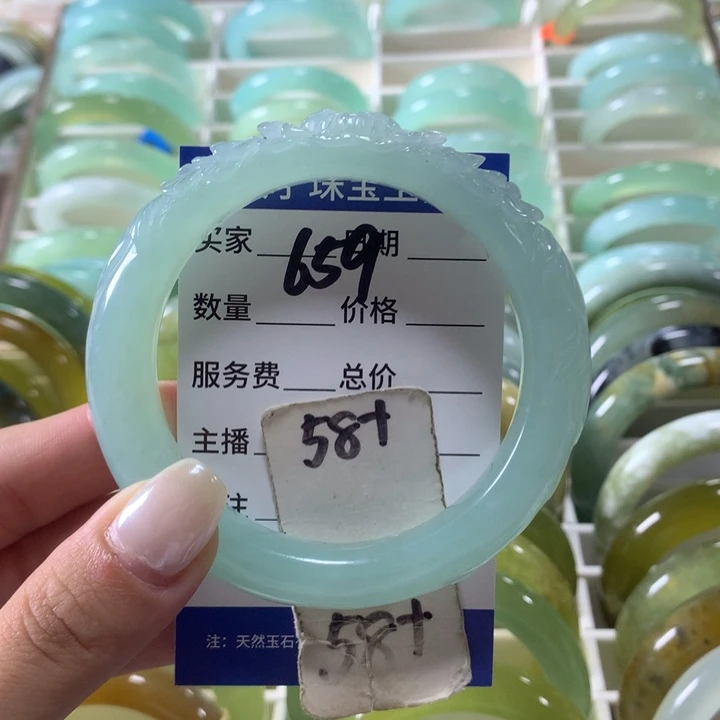 未镶嵌蛇纹石玉手镯659