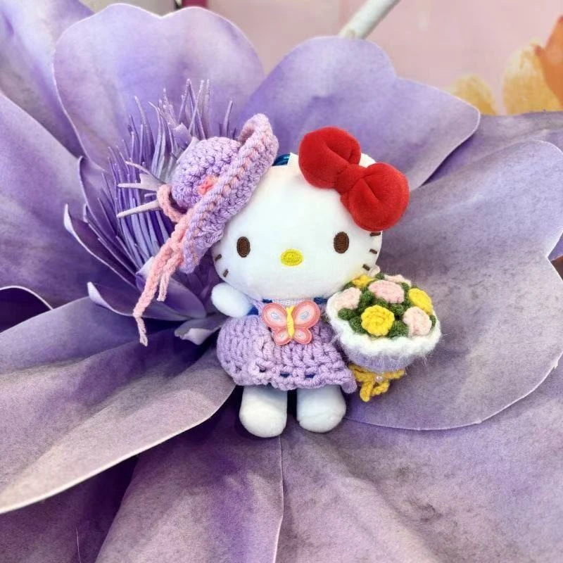 正版三丽鸥HelloKitty 包包挂件钥匙扣合集可爱毛绒公仔玩偶