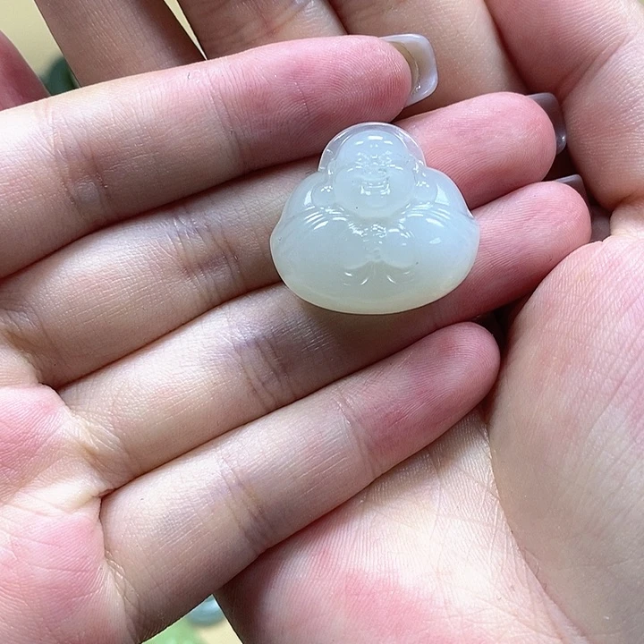 和田玉未镶嵌颈饰晓*G佛公