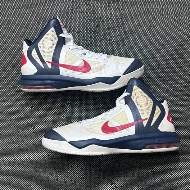 95新 MM6 42.5码 hd2012 白红 老鞋易开胶 复古篮球鞋