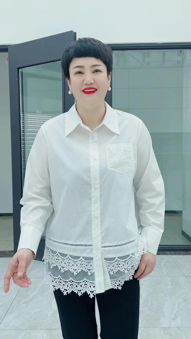 冯小姐时尚大码女装（休闲百搭显瘦气质减龄简约上衣32#）