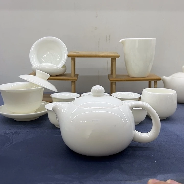 德化白瓷300毫升大壶套装