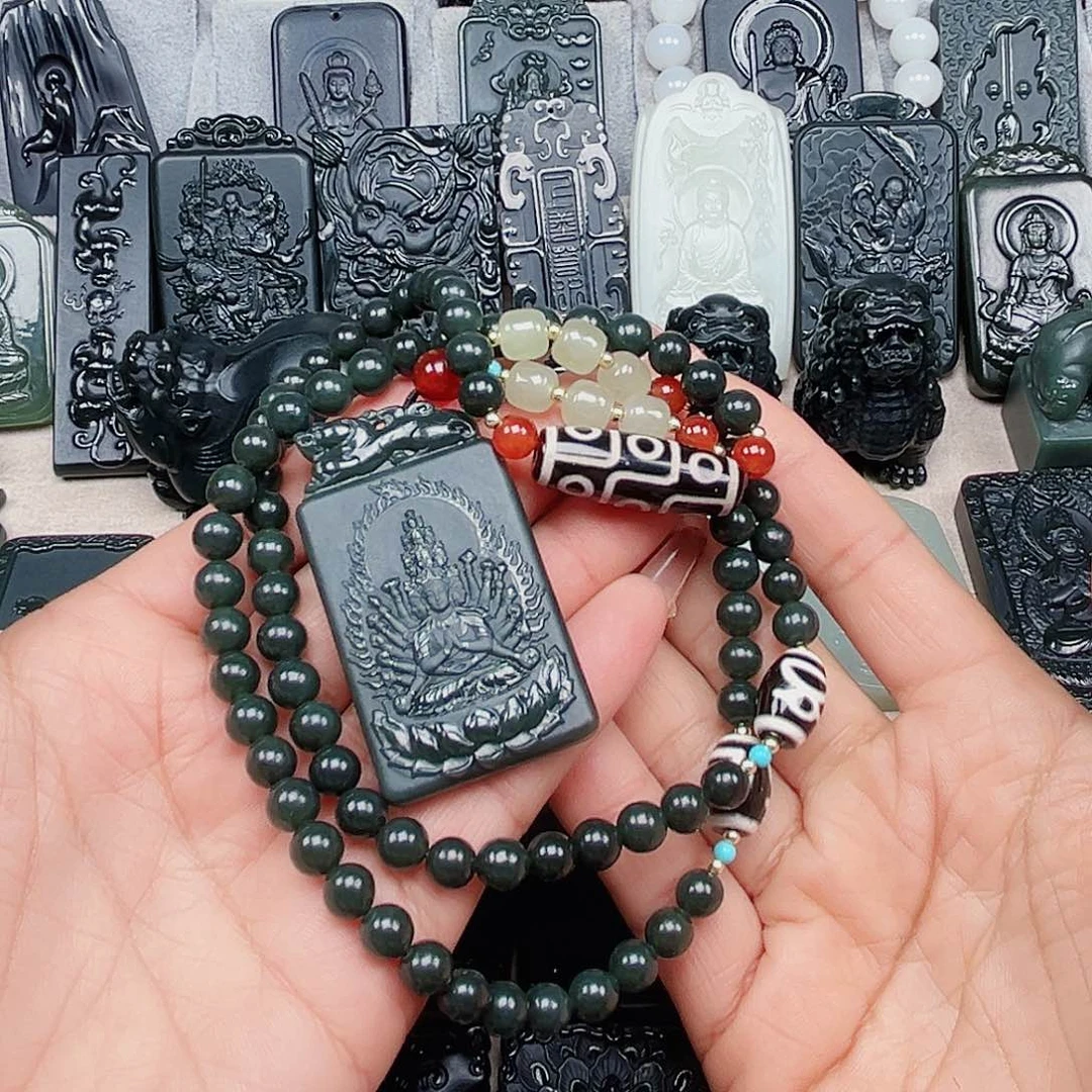 和田玉颈饰未镶嵌