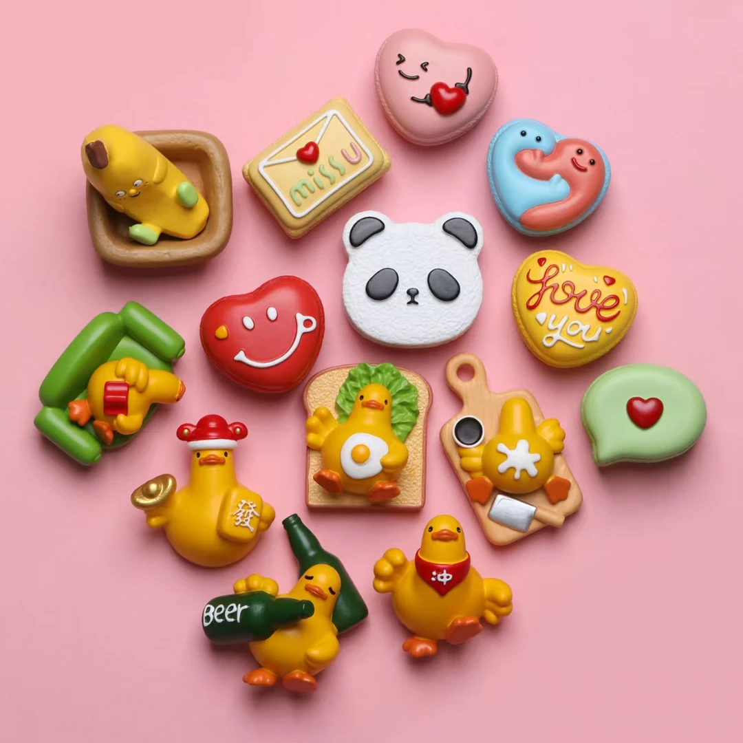 （双许愿+对碰）小鱼仔潮玩-高货仿真食玩冰箱贴