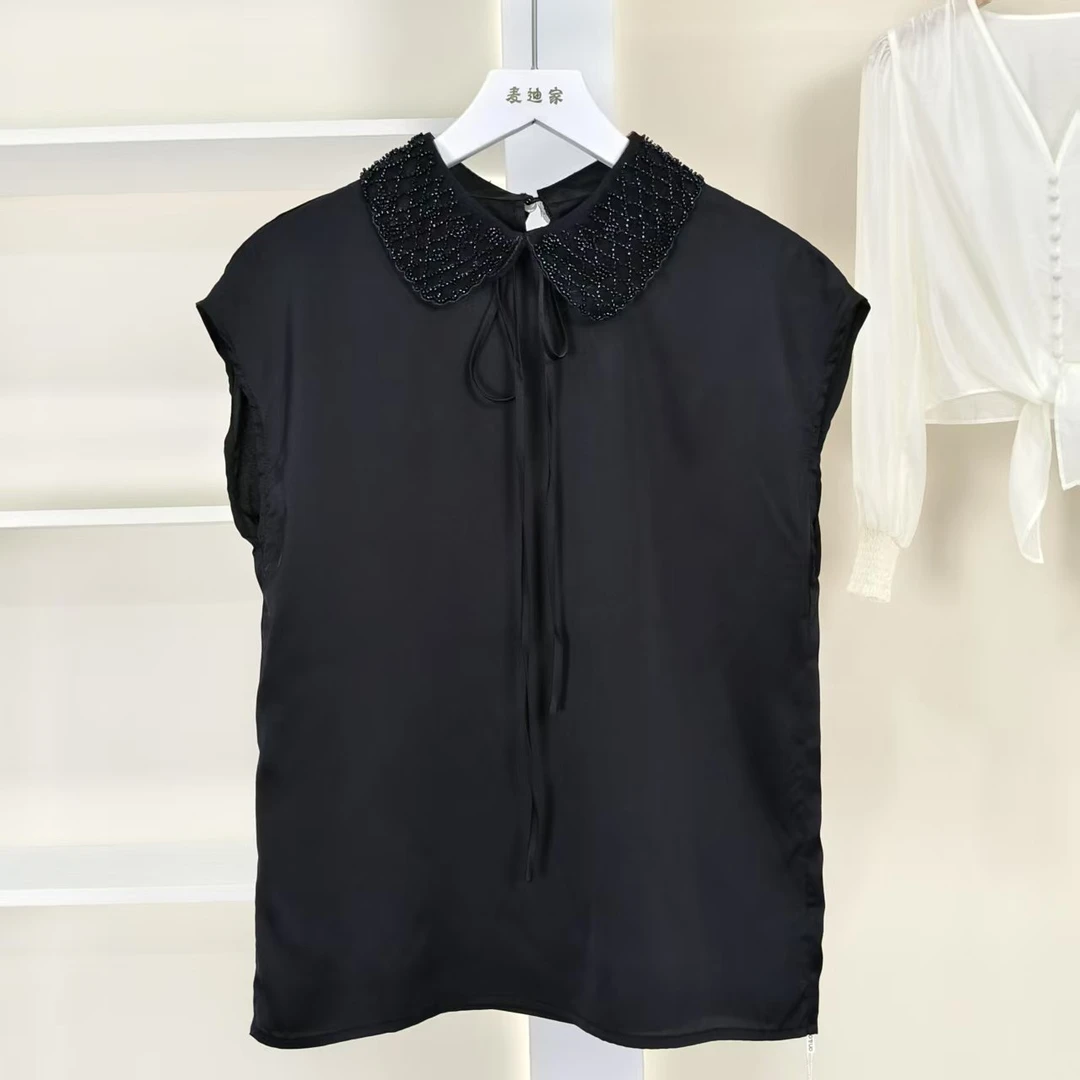 麦迪尚品 5051609 夏季时尚轻薄高级感无袖小衫品牌撤柜女装