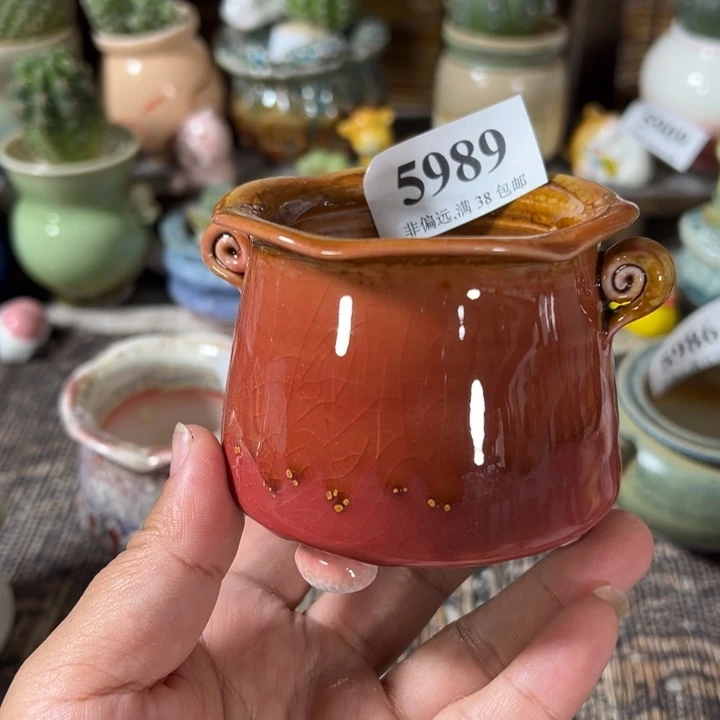 口5 手工花盆满30包邮