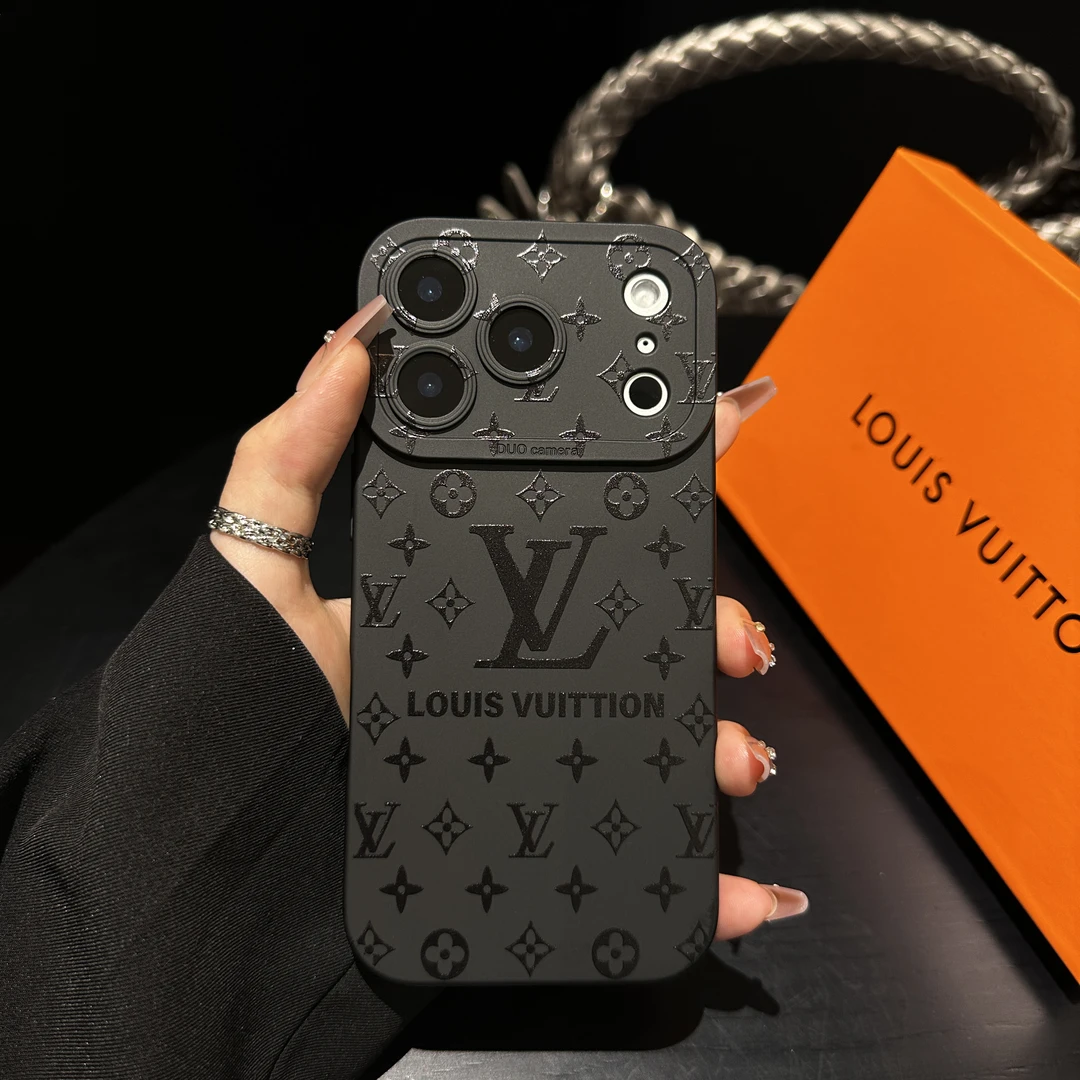 高档黑色17Air适用苹果16promax手机壳15新款潮牌14老花13奢华12