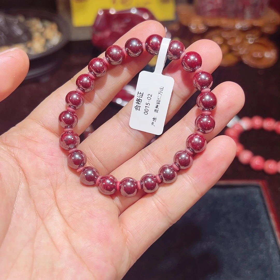 天然辰砂天然朱砂手串