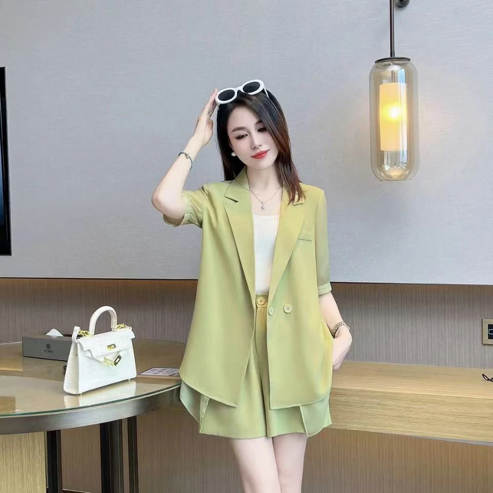 时尚套装显瘦减龄薄款时尚夏季通勤简约通勤简约完美世界联名