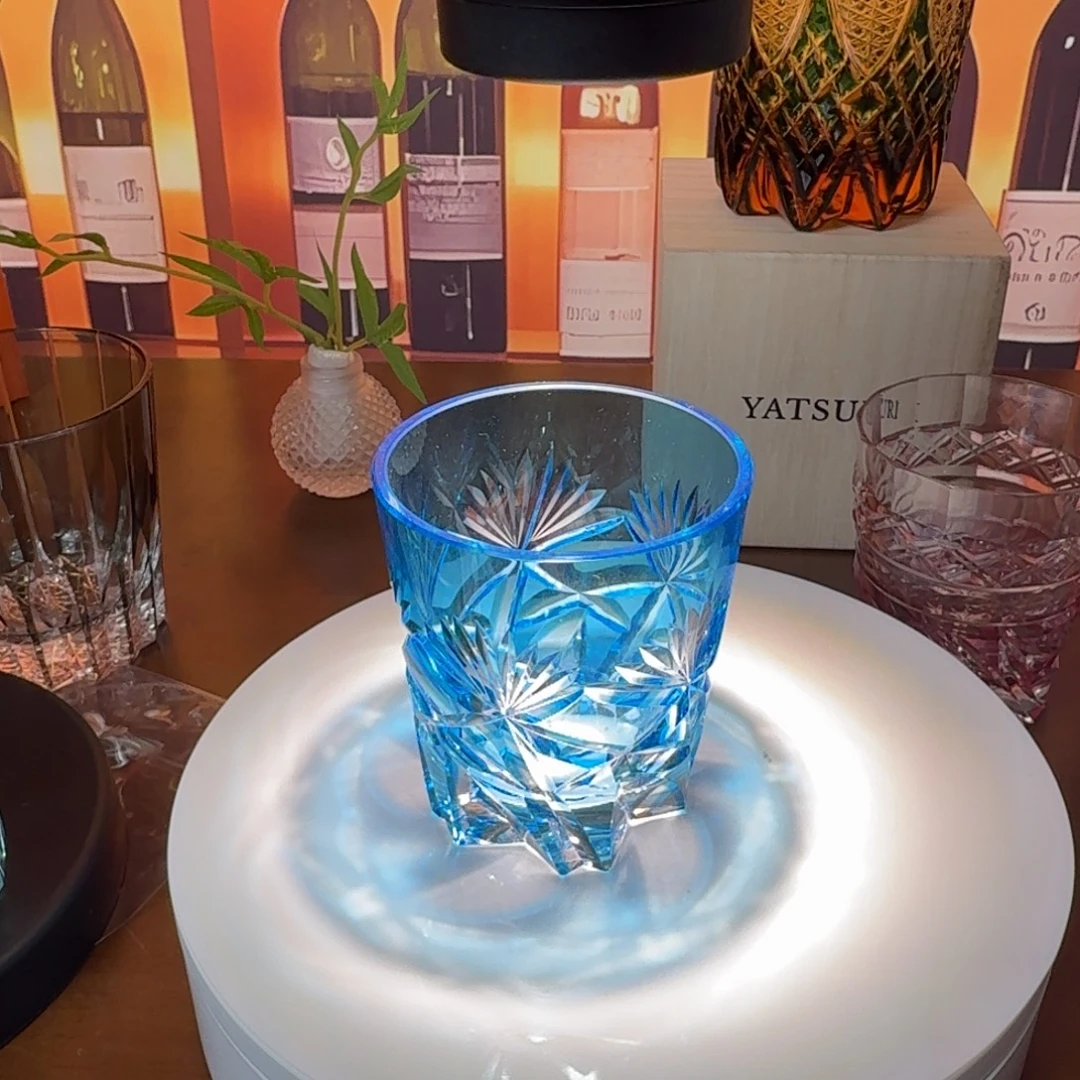 水晶玻璃吸管款水杯