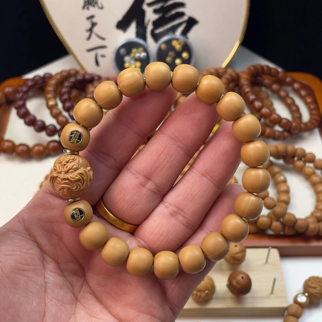 猴头核桃手串全品龙炎大老型镶嵌搭配款22号