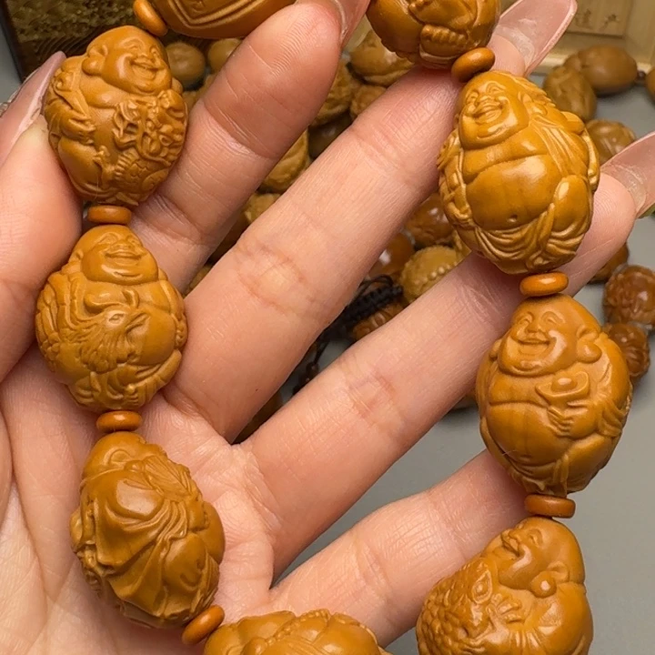 橄榄核手串/手链瑞兽弥勒