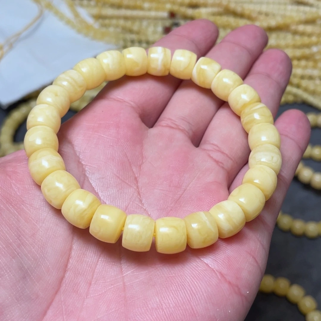 蜜蜡裸石未镶嵌蜜蜡手串10mm