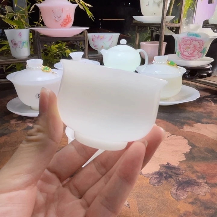 冰晶璞玉釉烧布袋杯80ml